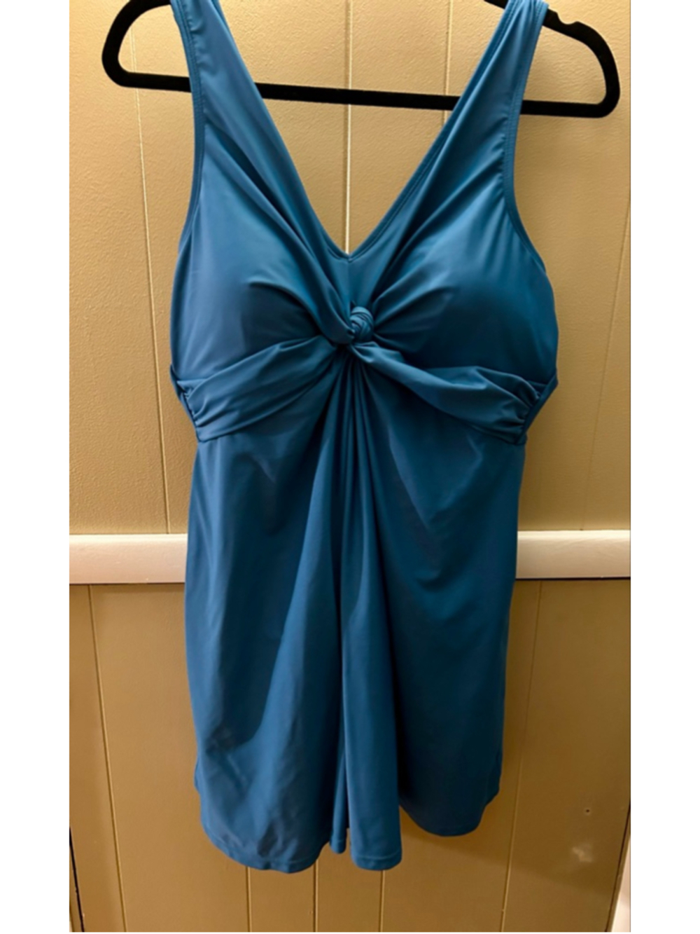 Shapermint Blue Swimsuit Dress Plus 2XL